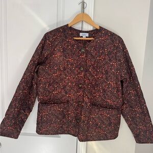 Croft & Barrow Women's Floral lightweight puffer jacket -